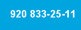 920 833-25-11
